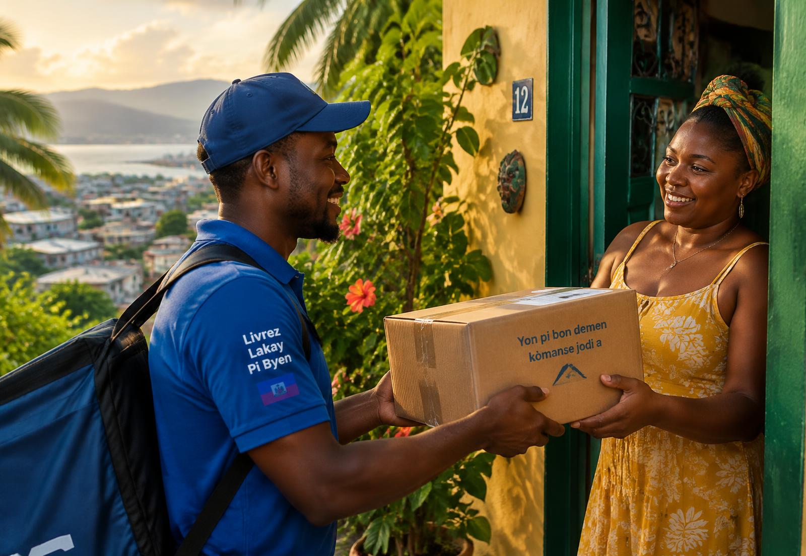 Remise d'un colis Prime Express Shipping